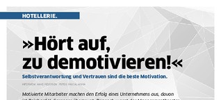 Reinhard Sprenger: "Hört auf, zu demotivieren!"