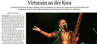 Kora-Virtuosin Sona Jobarteh gibt Einblicke in die westafrikanische Kultur