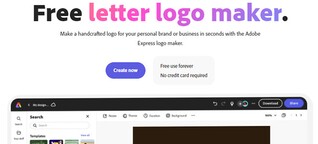 Adobe Express letter logo maker