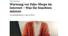 Online-Shopping:Warnung vor Fake-Shops im Internet
