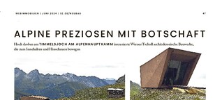 Architekt Werner Tscholl - alpine Preziosen mit Botschaft