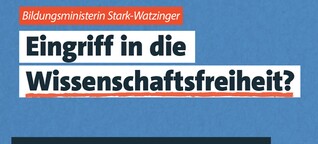 Bildungsministerin Stark-Watzinger: Eingriff in die Wissenschaftsfreiheit? | ARD Team Recherche (Instagram)