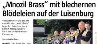 "Das geilste Blech von Österreich": Mnozil Brass erobert die Luisenburg