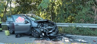 Schatthausen RNKreis: Verkehrsunfall mit zwei beteiligten Pkw auf der K4160 - Nachbericht